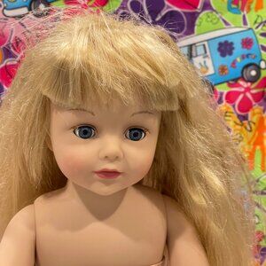 2007 Madame Alexander 18" Doll Pink Hoodie & top Brown Polka Dot Skirt